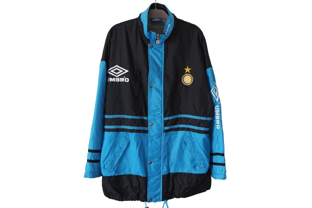 Vintage Inter Milan FC UMBRO Jacket 90's Size L big logo