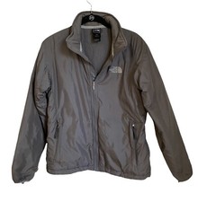 The North Face Size M Medium Gray Insulated Full Zip Jacket Womens