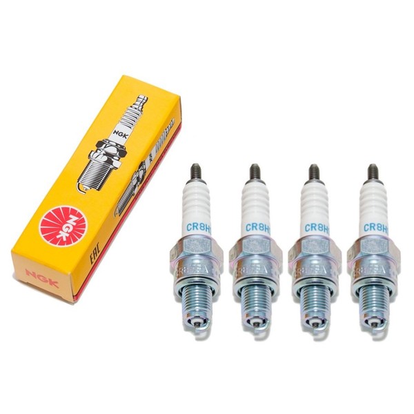 ZüNdkerzen Set Ngk 4X CR8HSA EntstöRt, 12,7Mm Kurzgewinde Ø 10,0Mm, 2086-image