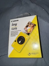 Canon ivy Cliq Instant Camera Printer, Yellow,new But Wont Charge