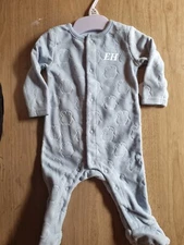 Personalised Initial Fleece Babygrow