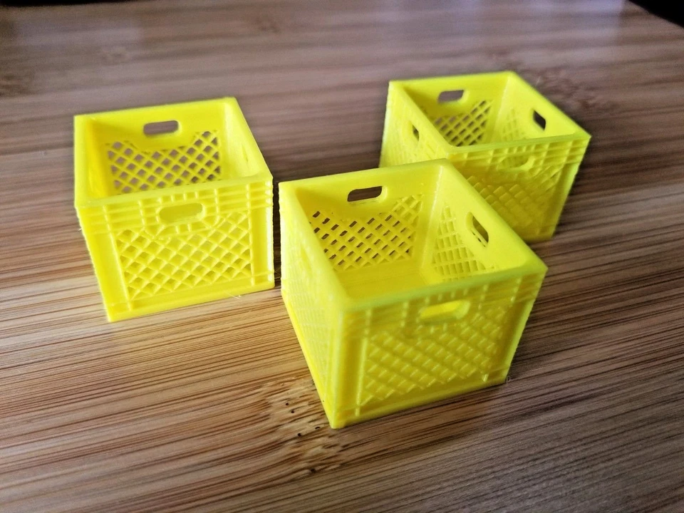 RC 1/10 Scale Yellow Toy Milk Crate Rock Crawler Truck Garage Mini Accessories - Image 4 of 4