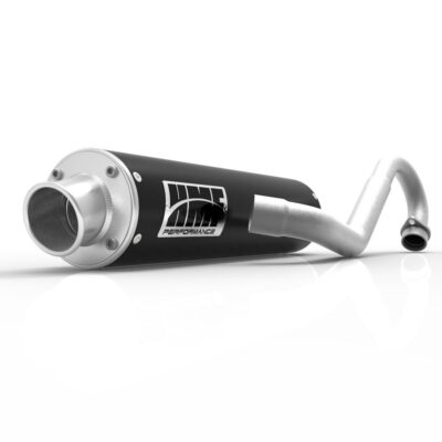 HMF Performance Black Full System Exhaust Brush End Cap Polaris Predator 03-07