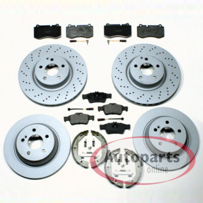 Bremsen Set Ø 335 mm + Ø 300 mm Beläge vorne hinten für Mercedes S Klasse [W221]
