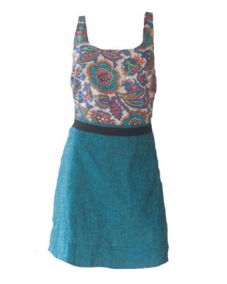 NWT Rachel Rachel Roy Women's Size 10 Floral Paisley Linen Blend Dress Open  Back | eBay
