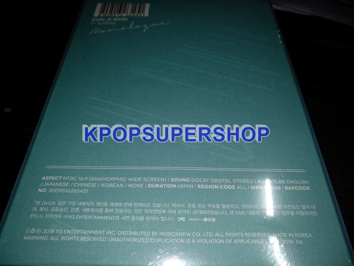 ウンジウォン EUN JI WON IN SYDNEY _ MONOLOGUE Eun Ji Won Monologue in Sydney DVD Photobook ETC New Sealed