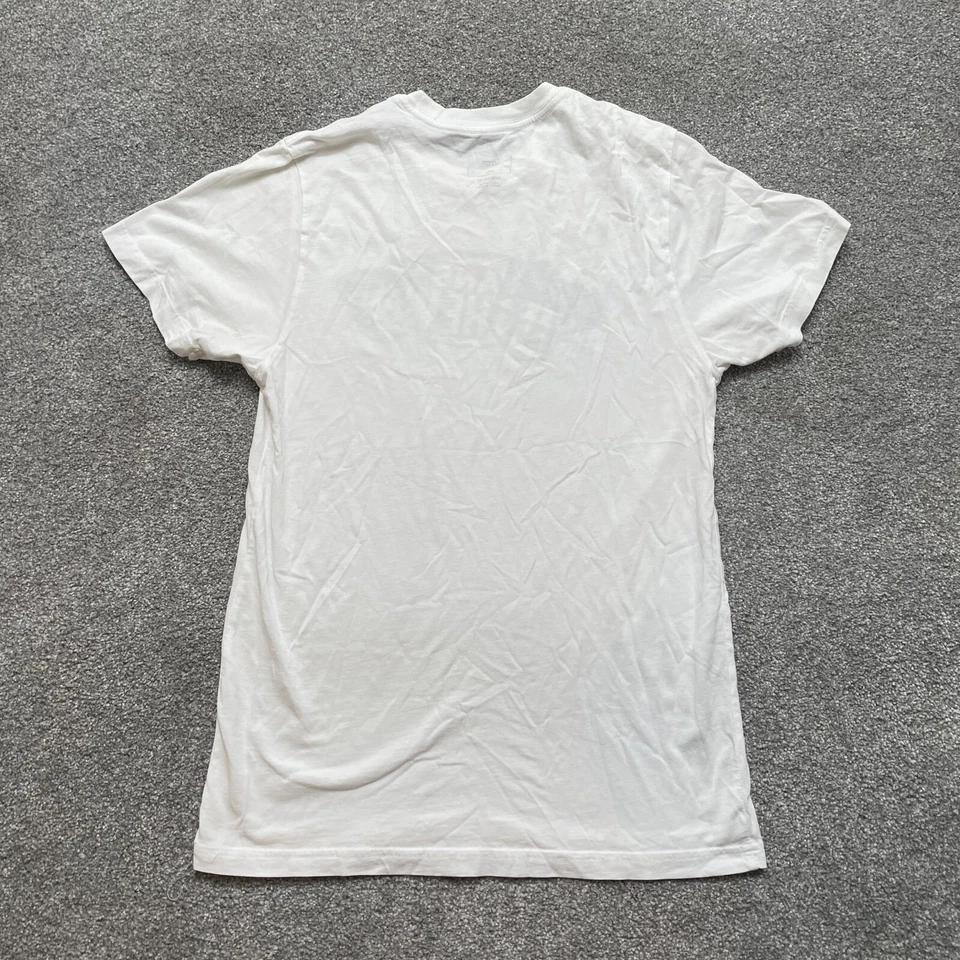 Camisa VANS Adulto Pequeña Blanca Fuera de la Pared Skateboarding Patinador Manga Corta Para Hombres Foto 3 de 4