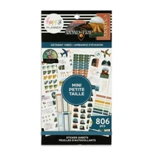 NEW! The Happy Planner Mini Getaway Vibes Value Pack Sticker Book 806pcs 66606