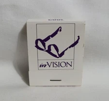 Vintage Matchbook InVision Eyeglass Optical Store Minnesota Advertising Full