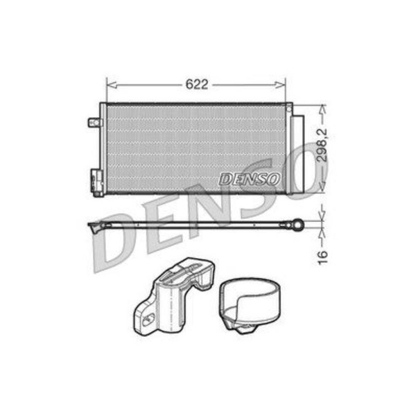 Denso Kondensator Klimaanlage Mit Trockner FüR Opel Corsa D S07 Fiat Grande-image