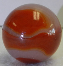 17967m Vintage Akro Agate Ace Corkscrew Shooter Marble .83 Inches