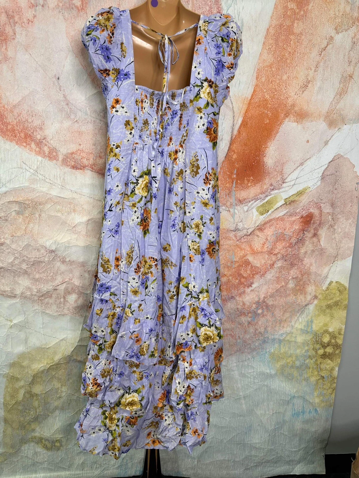 PALM ANGELS Abito a maniche a più livelli di Anthropologie taglia S