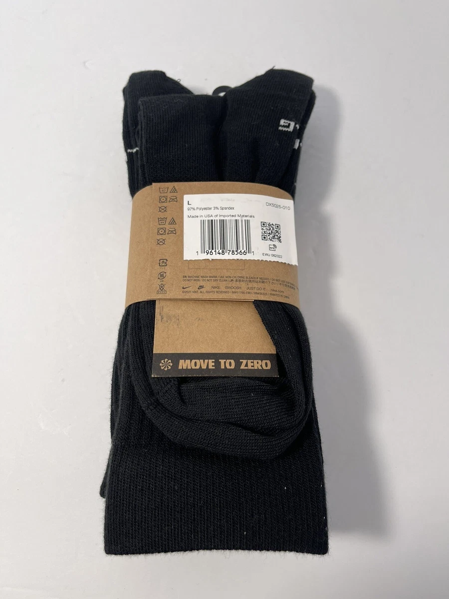 Nike Everyday Essential Socks 3 Pack Casual Black DX5025 010 Men