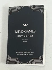 Mind Games RUY LOPEZ 2mL  0.06 FL. OZ.  Extrait De Parfum  Sample on Card NEW