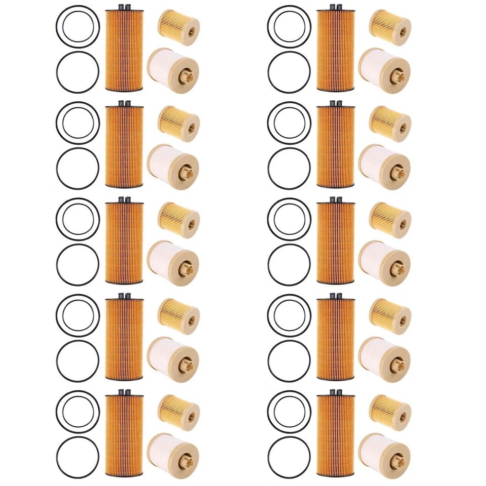 10x Fuel Filter & Oil Filter FD4616 for 2003-2007 Ford F250 F350 Super Duty - Image 4 of 4