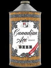 Canadian Ace Beer of Chicago Cone Top Can Theme NEW Metal Sign: 12x16 Ships Free