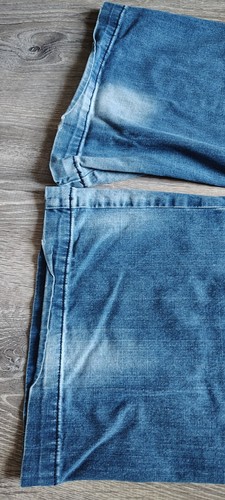 dELiAs Y2K Low Rise Wide Leg Jeans Denim Belt Juniors Sz 3/4 Flap Pockets Boho - Picture 10 of 12