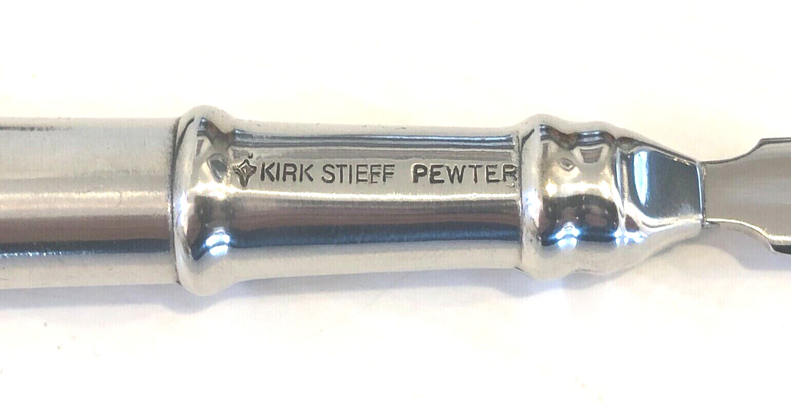 Vintage KIRK STIEFF GRUNTAL & CO. Bright Finish Pewter Letter Opener Annapolis
