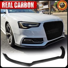 For Audi S5 SLINE B8.5 Coupe 2013-17 Real Carbon Fiber Front Bumper Lip Splitter