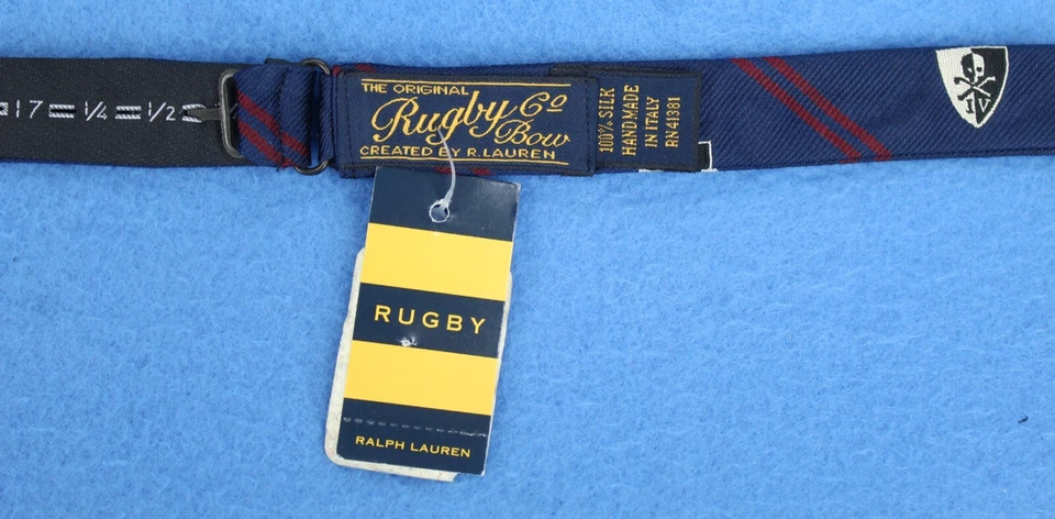Rugby Ralph Lauren Auto Corbata Lazo Talla Multicolor Geométrico 100% Ajusta #H7066-14 Foto 3 de 3