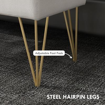 Panca Fondo Letto Con Contenitore In Tessuto Teddy Bianco Crema Homcom