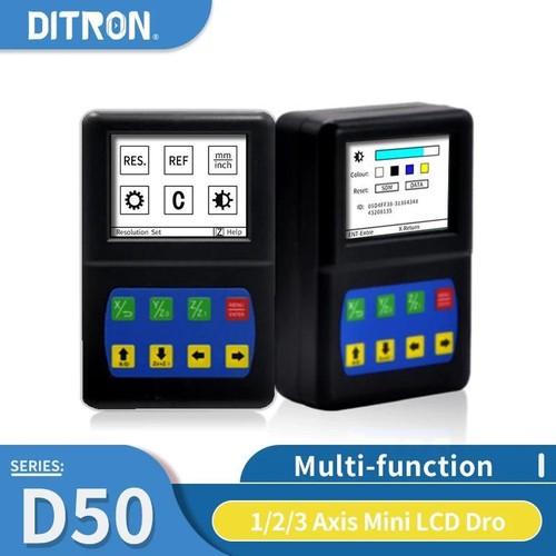 1/2/3 Achsen Mini Multifunktion LCD Bildschirm Digitalanzeige Display Lineare Skala DRO - Bild 2 von 6