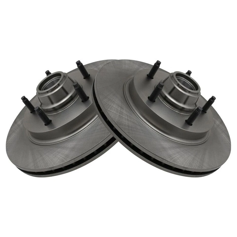 Juego de rotores de freno delanteros TRQ nuevos para Ford F-150 1997-1998 Foto 4 de 4