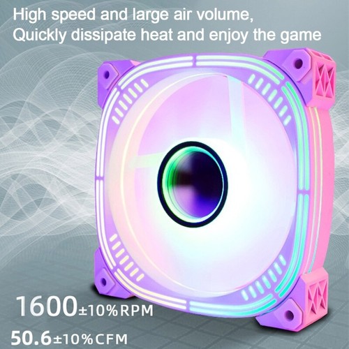 Ordinateur pour Boîtier Ventilateur 120mm LED Silencieux Ventilateur CPU Refroidisseur Radiateur Silencieux Coloré Fa - Photo 6/10