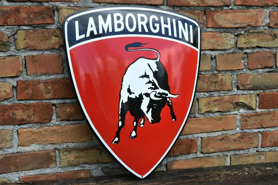 Enamel plaque LAMBORGHINI 50x60 cm WARRANTY emblem sign logo plate  - Image 3 of 3