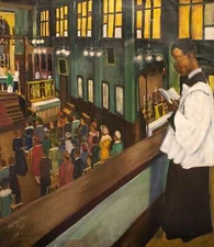 The Choir Singer By Allan Rohan Crite Quality Print - Frame Me