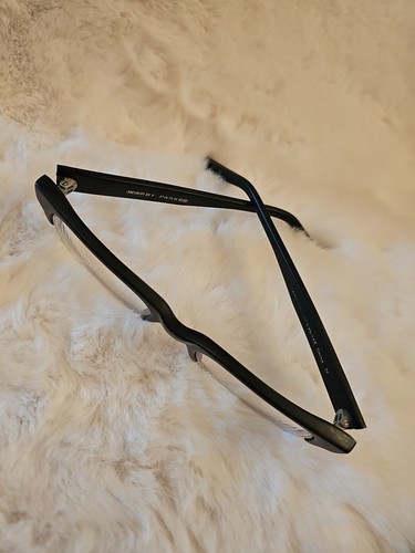 Warby Parker Eyeglasses Frames Oates-3101 Black Silver Rectangular W/ Case - Picture 4 of 8