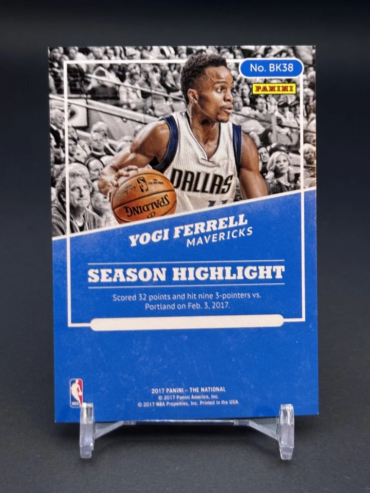 2017 Panini National Convention - Rookies Yogi Ferrell #BK38 #'d /399 - Image 2 of 2
