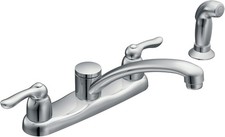 Moen 7907 Chateau 2-Handle Kitchen Faucet w/ Side Sprayer Chrome