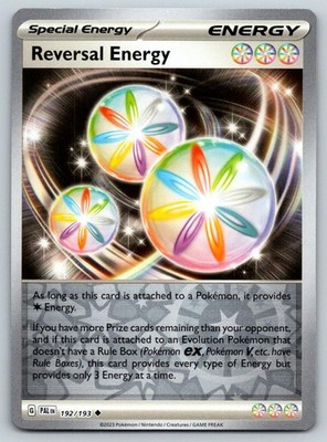 REVERSAL ENERGY 192/193 UC PALDEA EVOLVED POKEMON REVERSE HOLO NM