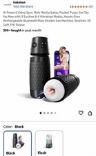 Male Masturbaters Cup Automatic HandsFree Rotating Thrusting Stroker Lubricants