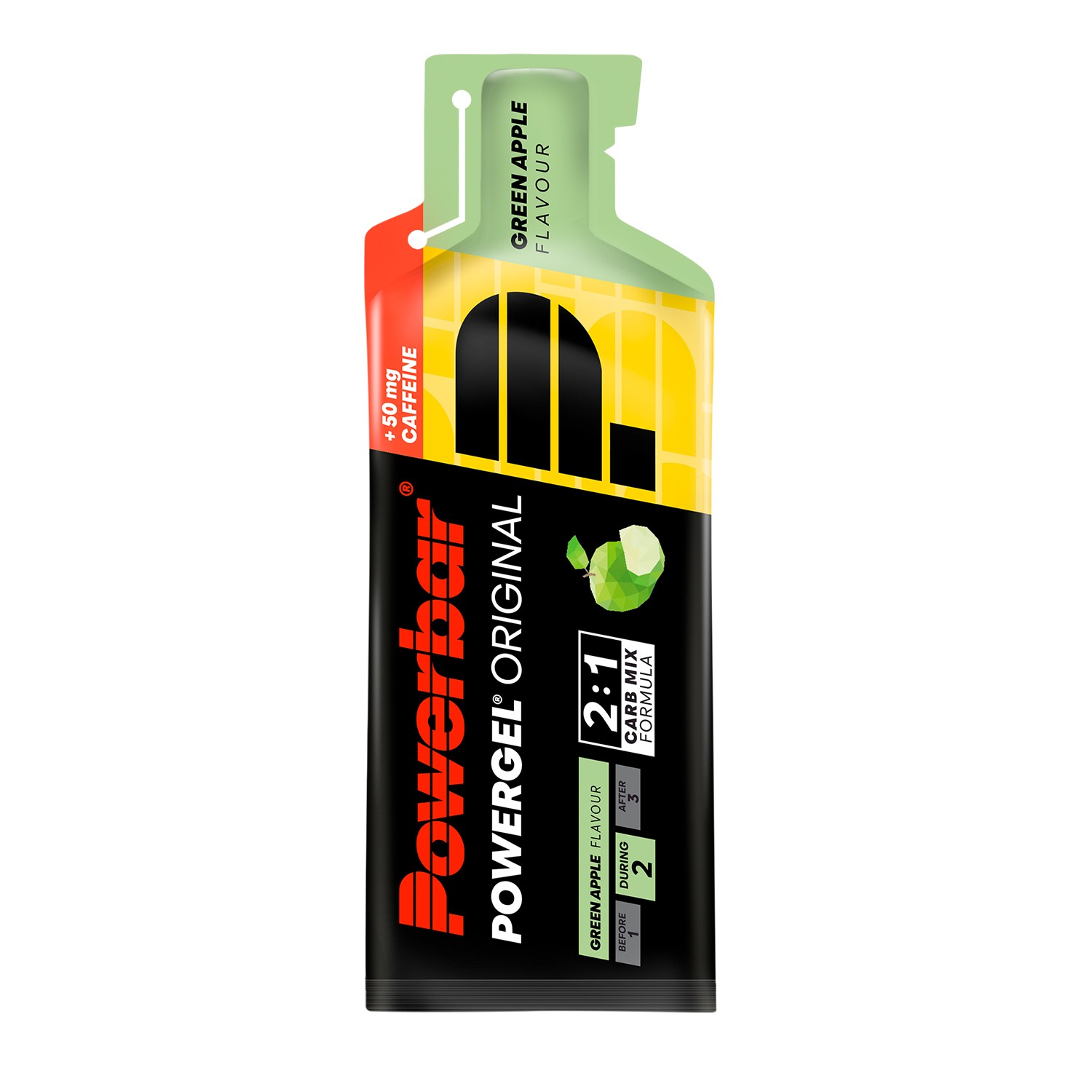 PowerGel Original Green Apple gel énergétique C2MAX caféine pack 24