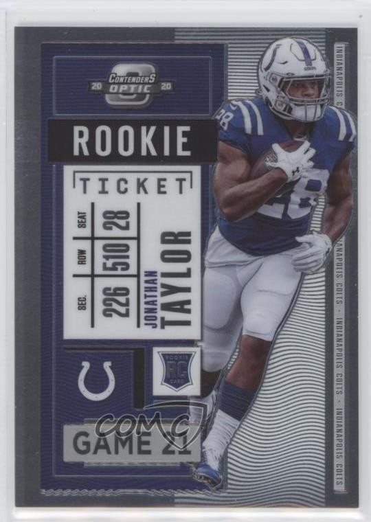 2020 Panini Contenders Optic Rookie Ticket Jonathan Taylor #82 Rookie RC 08lb