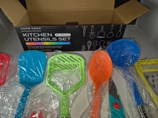 Home Hero Cooking Utensils Set 40 Pcs Multicolor Stainless Steel & Nylon Kitchen