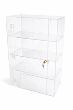 Lockable Clear Acrylic Display Cabinet 750x500x300 | 5mm | Retail Showcase