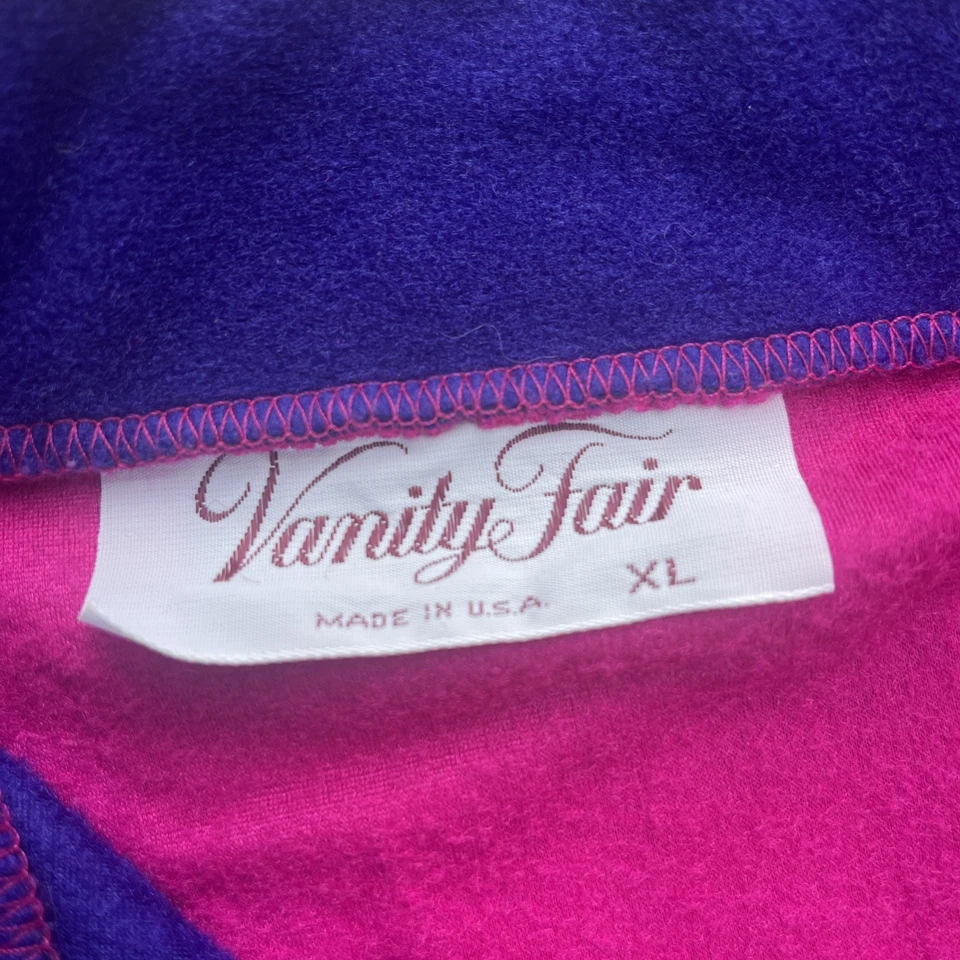 Camisón vintage años 70 para mujer XL terciopelo Vanity Fair mediados de siglo BoHo hecho en EE. UU. Foto 4 de 4