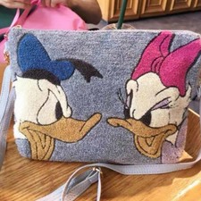 Disney Pato Donald y Pato Margarita Peluche Bandolera Bolso de Mano Cartera