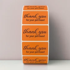 Thank You for Your Purchase  Labels 2x1 Inch – Small Business Packaging Stickers