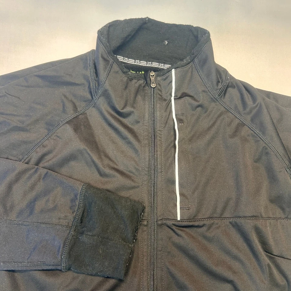 Chaqueta deportiva Smartwool para mujer grande PhD Run negra cremallera completa mezcla de lana merino Foto 4 de 4