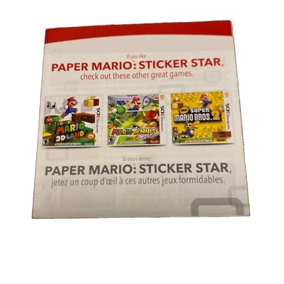 Paper Mario Sticker Star Nintendo 3DS  If You Like Insert ONLY