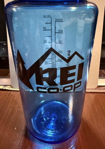 NEW Nalgene Sustain REI Everyday Tritan 32oz Wide Mouth Blue Water Bottle USA - Imagen 6 de 7