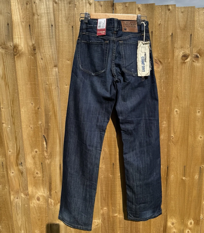 Firetrap Blackseal Blue Denim Jeans New With Tags W28 L32 - Image 3 of 4