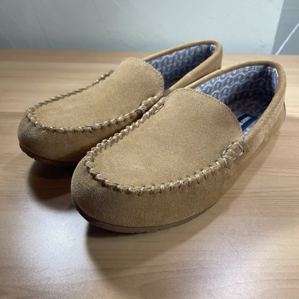 Land’s End Olive sheepskin shearling lined Moccasins / Loafers Lands main image 2