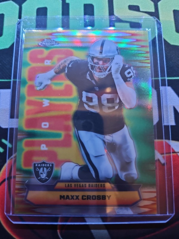 2025 Topps Chrome Maxx Crosby Power Players Refractor #PP-37 Raiders