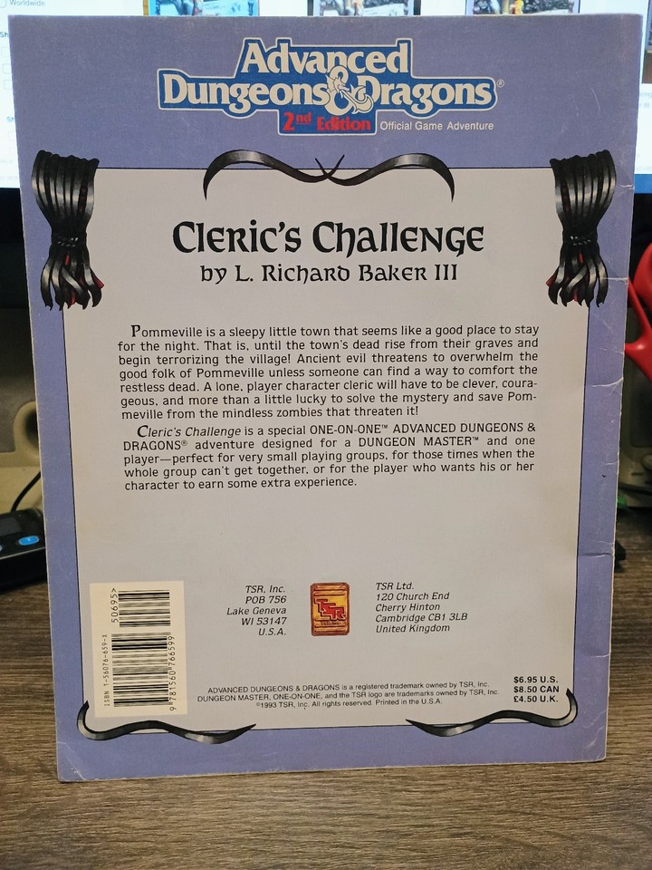 AD&D2 - Cleric's Challenge II (neuf & scellé