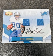 2008-2009 Donruss Gridiron Gear Barry Sanders Patch Auto /15 Game Used Patches